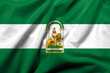 3D Flag of Andalusia satin