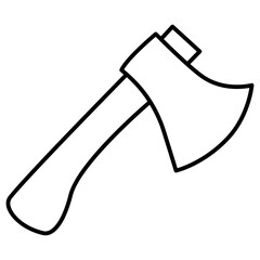 Poster - axe wooden equipment icon