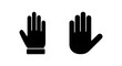 © OLIVEIA - Hand icon vector illustration. hand sign and symbol. hand gesture