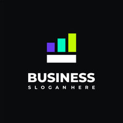 Wall Mural - simple financial and investment logo designs concept vector, modern finance logo designs, graph, dia