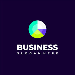 Wall Mural - simple financial and investment logo designs concept vector, modern finance logo designs, graph, dia