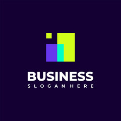 Wall Mural - simple financial and investment logo designs concept vector, modern finance logo designs, graph, dia