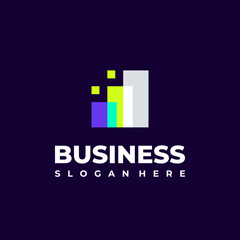 Wall Mural - simple financial and investment logo designs concept vector, modern finance logo designs, graph, dia