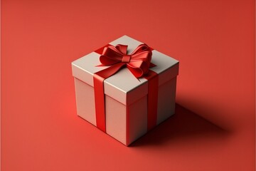 Wall Mural - gift box with generative ai