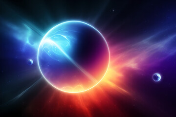 Wall Mural - space galaxy abstract background