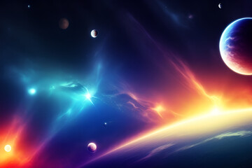 Space galaxy abstract background