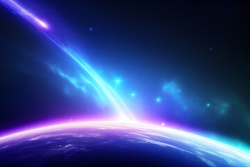 Wall Mural - space galaxy abstract background