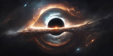 Wall Mural - beyond the event horizon, cosmic horror with generative ai