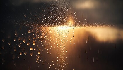 Poster - rain drops with Generative AI