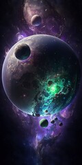Wall Mural - planet with generative ai