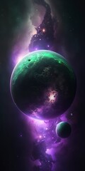Wall Mural - planet with generative ai