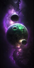 Wall Mural - planet with generative ai