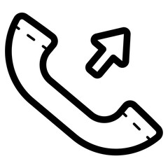 Wall Mural - Outgoing phone call icon