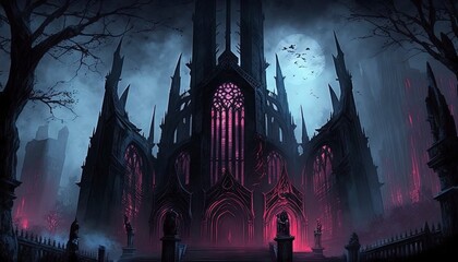 demonic cathedral with generative ai