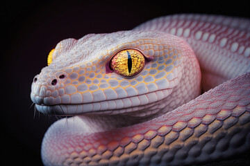 Wall Mural - Close-up of the pink corn snake