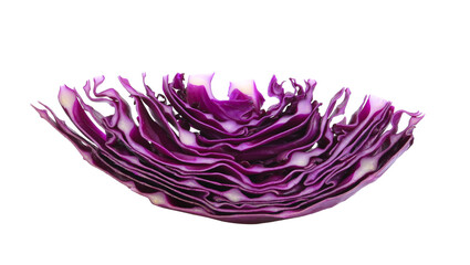 Wall Mural - purple cabbage isolated on transparent png