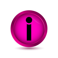 information icon in glossy button