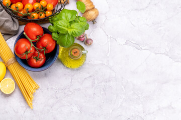 Wall Mural - Ingredients for cooking. Italian cuisine