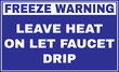 freeze warning sign