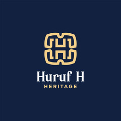 Sticker - Lettering H Monogram Logo