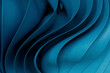 © Westend61 - Three dimensional render of blue wavy pattern
