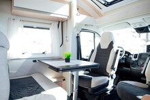 Interior Of Vehicle Seats In Camper Van