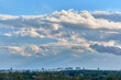 Clouds over the city, panorama, Lodz, Poland