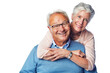 © peopleimages.com - A portrait of a loving and happy senior couple posing with a fondness to be dedicated and together isolated on a png background