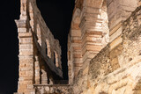 Fototapeta Londyn - Close up of Roman amphitheater - Arena di Verona, Verona,  Italy