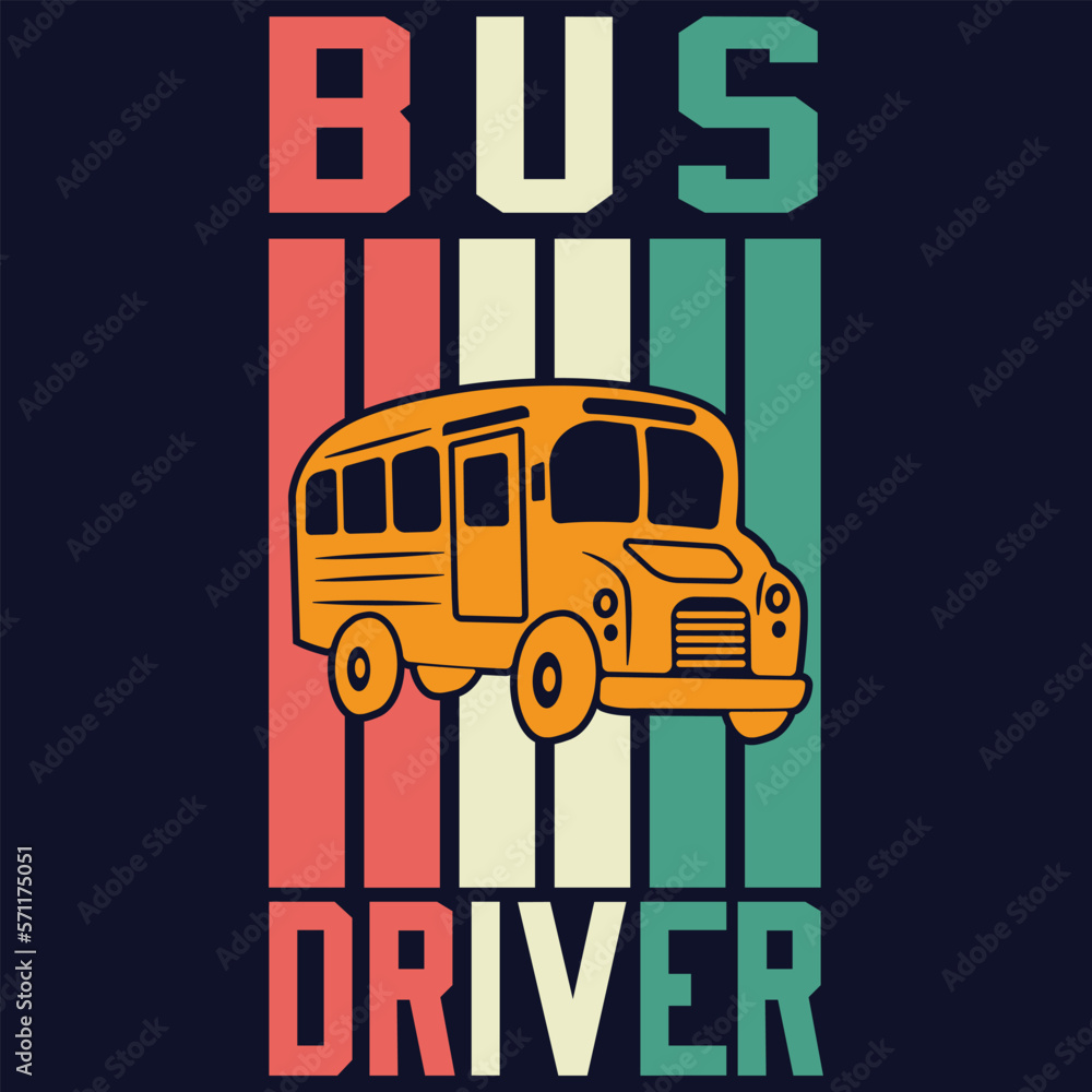 Vintage bus driver t shirt design, best bus driver gift, school bus driver Appreciation Gifts, 100 days of school, teacher gift, t shirt design, back to school design