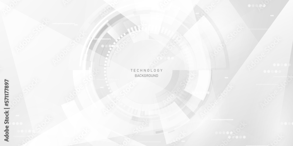 modern white abstract technology background design vector illustration ...