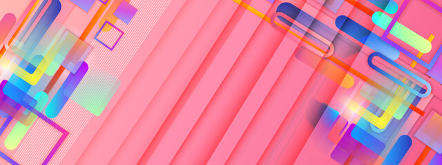 Trendy simple pink fluid color gradient geometric abstract background with dynamic wave line effect. Vector Illustration For Wallpaper, Banner, Background, Card, Book Illustration, landing page