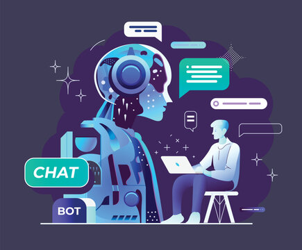 chatbot, using and chatting artificial intelligence chatbot developed by ai company. digital chatbot