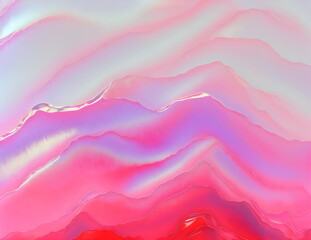 Wall Mural - layered melted plastic surface background created with generative ai 