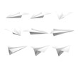 3d rendering sprite sequence origami paper plane perspective view