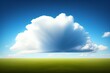 Cloud isolated in blue sky