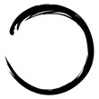 Enso Zen Japanese Circle Brush Paint Logo Icon Illustration
