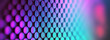 © Dmytro Tykhokhod - Abstract holographic blur background, music colors geometry dot shapes backdrop. Generative ai