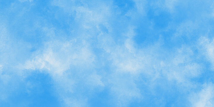 abstract watercolor shades blurry and defocused cloudy blue sky background, blurred and grainy blue 