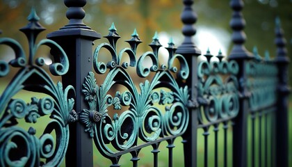 Wrought iron fence, beautiful master work