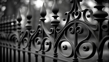 Wrought iron fence, beautiful master work