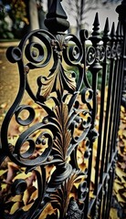 Wrought iron fence, beautiful master work