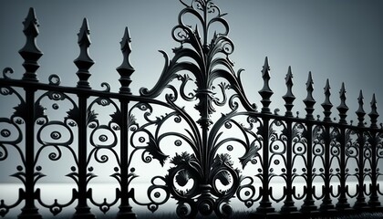 Wrought iron fence, beautiful master work