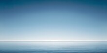 Nature, Landscape, Rest, Blue Horizon, Merging Of Clear Sky And Turquoise Sea. Escape To The Sea, Clear Coast. Generative AI.