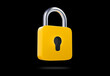 © putilov_denis - 3D Realistic Yellow Locked padlock vector illustration