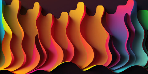 Canvas Print - abstract glowing art