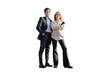 © muse studio - Colleagues male and female business promising young people, transparent background, png, isolated.