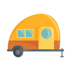 Sticker - trailer camping icon