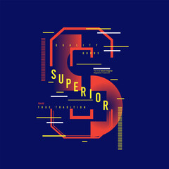 Poster - Superior Denim abstract Typographic poster vector print for t-shirt and posters