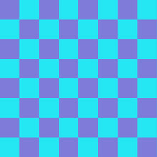 Purple And Blue Chessboard Background.Chess Pieces Seamless Pattern. Flat Style Chess .